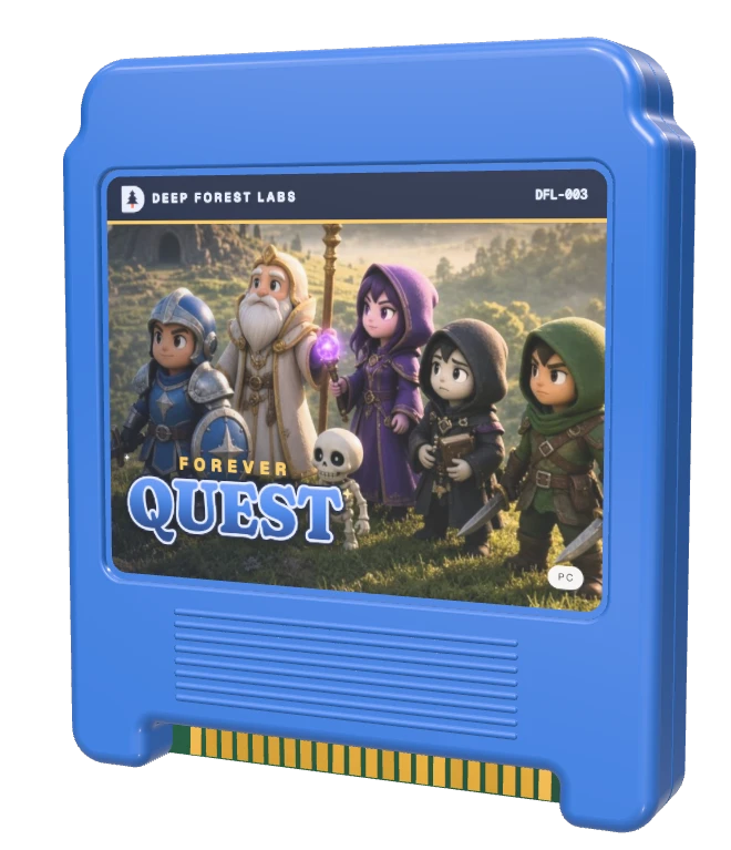 The Forever Quest cartridge